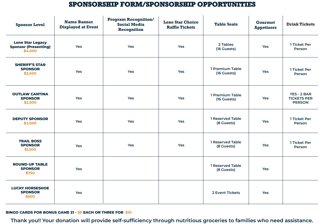 bingo sponsorship form 2026